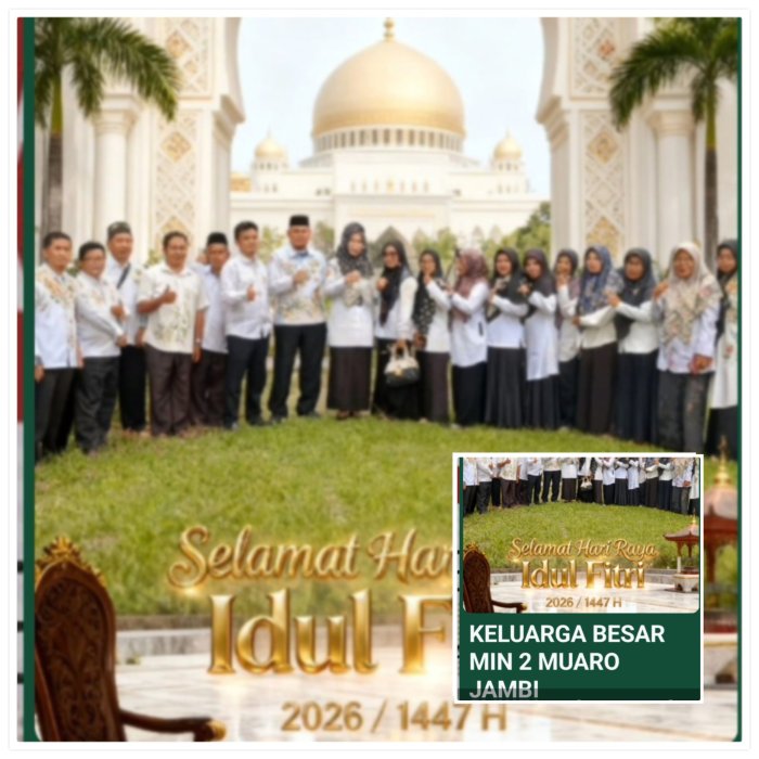 MIN 2 Ucapkan Selamat Idulfitri untuk Siswa dan Guru