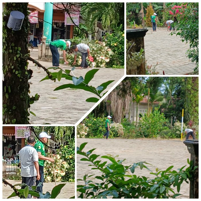 Pengukuran Lapangan Voli MIN 2 Muaro Berjalan Sukses