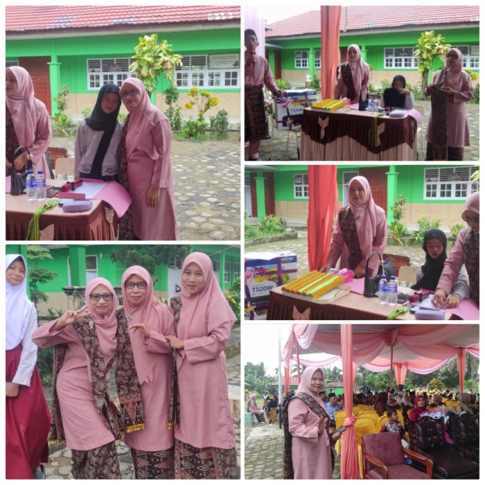 Guru MIN 2 Muaro Jambi Pakai Baju Baru Dalam Meriahkan Pelepasan Siswa Angkatan 30