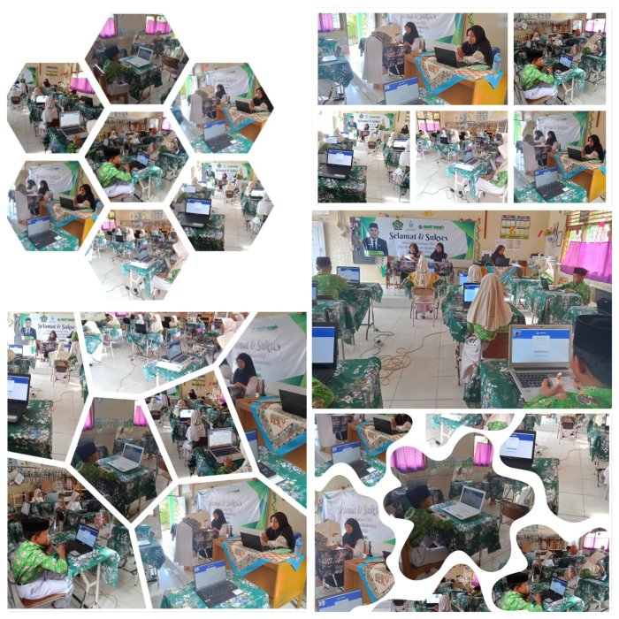 Tes Kemampuan Akademik Kelas 6 MIN 2 Muaro Jambi Berjalan Lancar