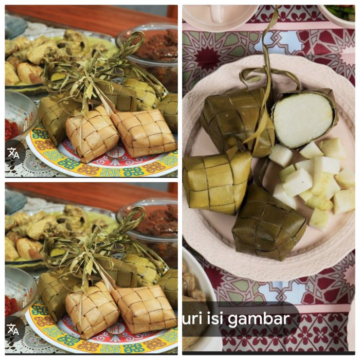 Ketupat Lontong Jadi Hidangan Khas Idulfitri di Muaro Jambi Ketupat Lontong Jadi Hidangan Khas Idulfitri di Muaro Jambi