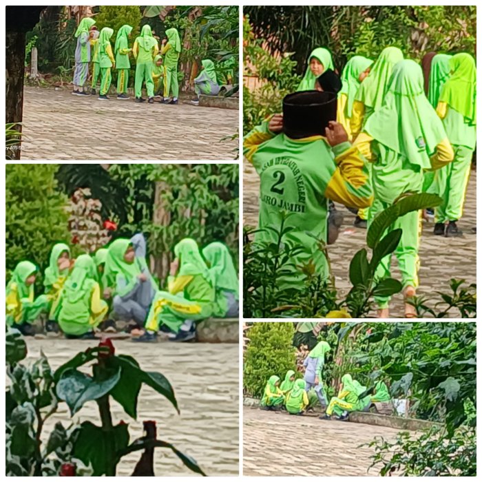 Siswa MIN 2 Muaro Jambi Adakan Diskusi di Alam Terbuka