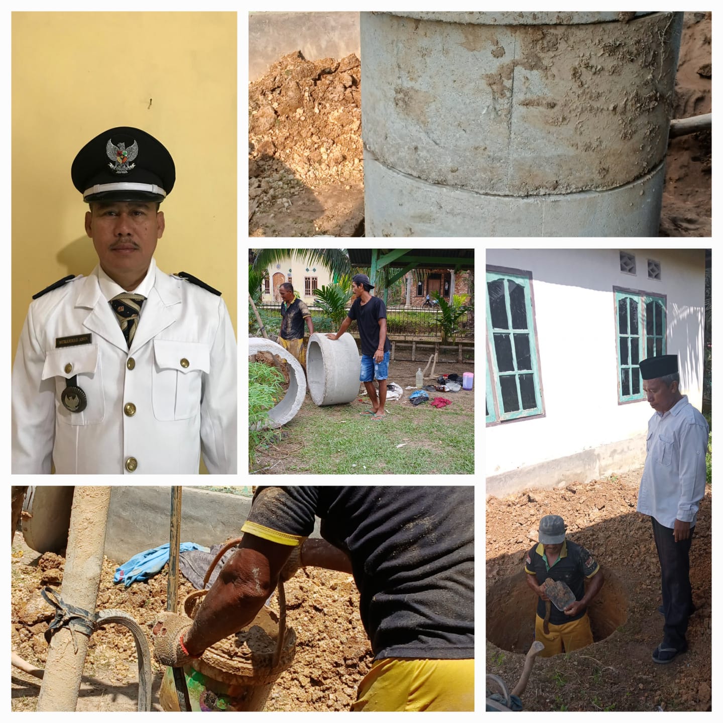 PERSIAPAN KEMARAU MENDAPAT BANTUAN PRIBADI DARI KADES TARIKAN.