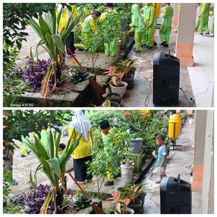 Waka Kurikulum MIN 2 Muaro Jambi Dukung Aksi Bersih Lingkungan Waka Kurikulum MIN 2 Muaro Jambi Dukung Aksi Bersih Lingkungan