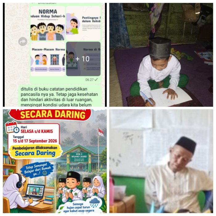 H,Maksum Guru MIN 2 Muaro Jambi Terapkan Pembelajaran Daring Saat Kabut Asap H,Maksum Guru MIN 2 Muaro Jambi Terapkan Pembelajaran Daring Saat Kabut Asap