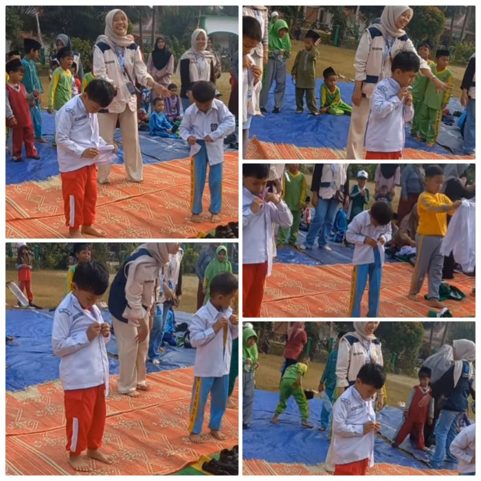 Murid Kelas 1A MIN 2 Muaro Jambi Meriahkan Lomba HUT RI ke-81