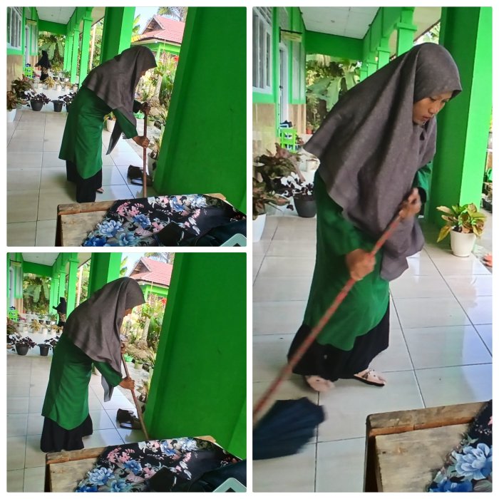 Guru MIN 2 Muaro Jambi Rutin Bersihkan Ruang UKS