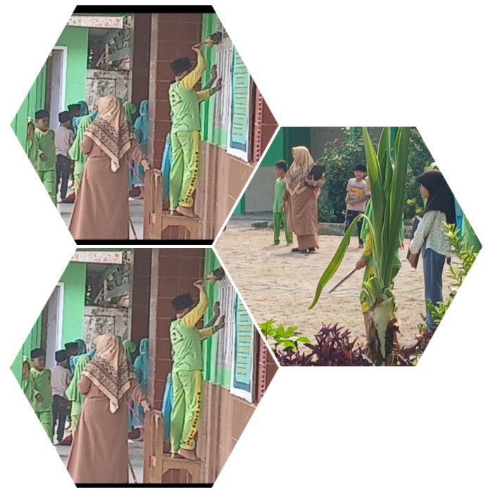 Wali Kelas MIN 2 Muaro Jambi Bimbing Latihan Upacara
