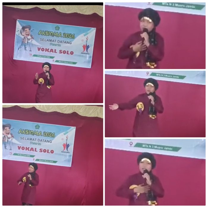 Siswa MIN 2 Muaro Jambi Unjuk Bakat di Lomba Menyanyi Aksioma 2026