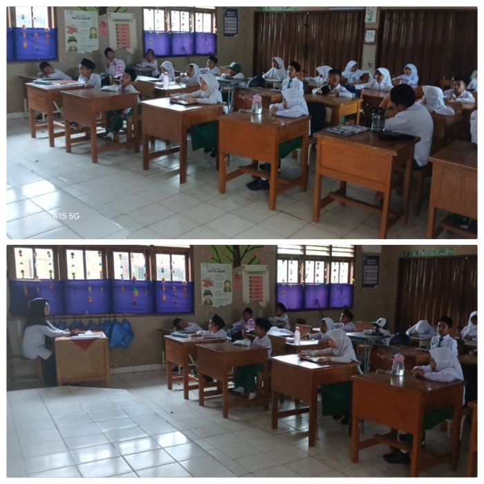 Musyaropah Awasi Ujian Hari Keenam di MIN 2 Muaro Jambi