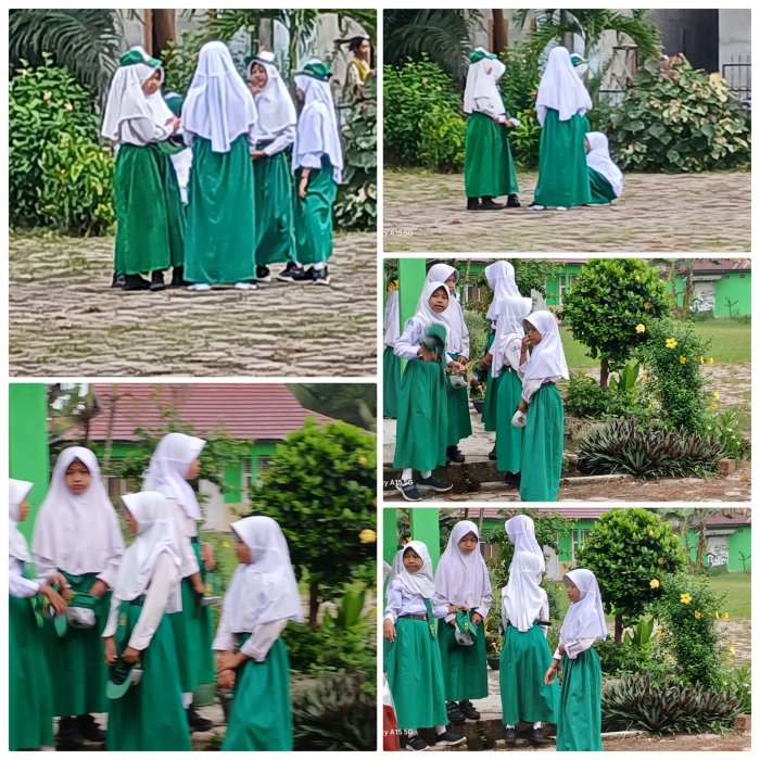 Siswa MIN 2 Muaro Jambi Jalin Komunikasi Sebelum Sekolah