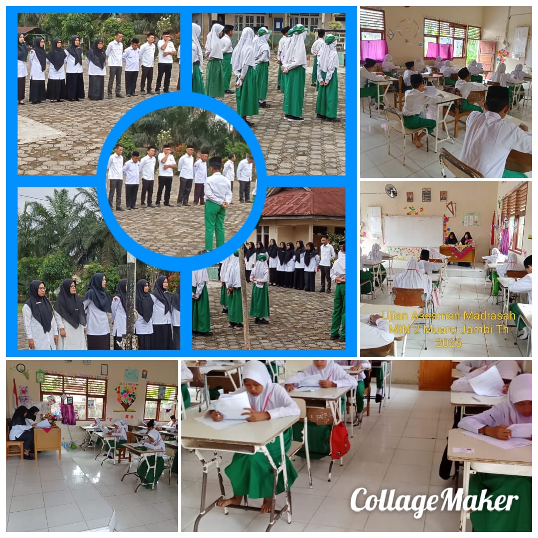 MIN 2 MUARO JAMBI MELAKSANAKAN UJIAN, HAMDI : JANGAN TERBURU-BURU DAN TERTIB!