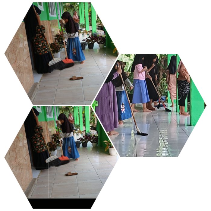 Siswa MIN 2 Muaro Jambi Lakukan Aksi Bersih Kelas Jelang Ramadan