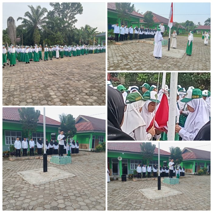 Siswa Kelas 5A MIN 2 Muaro Jambi Tampil Memukau Sebagai Petugas Upacara