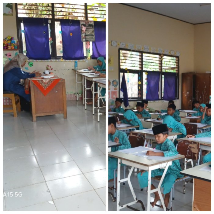 Ujian Hari Kelima Kelas 4 MIN 2 Muaro Jambi Berjalan Lancar