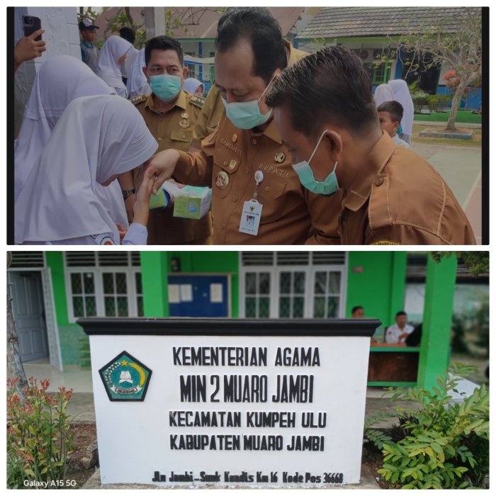Instruksi Bupati,MIN 2 Muaro Jambi Terapkan Belajar Daring Akibat Kabut Asap