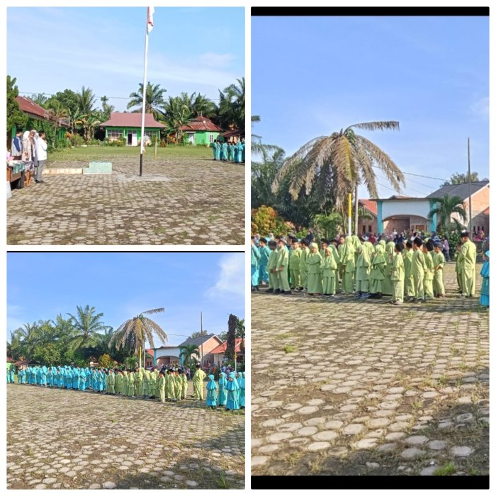 Cuaca Cerah Dukung Apel Pembagian Rapor di MIN 2 Muaro Jambi
