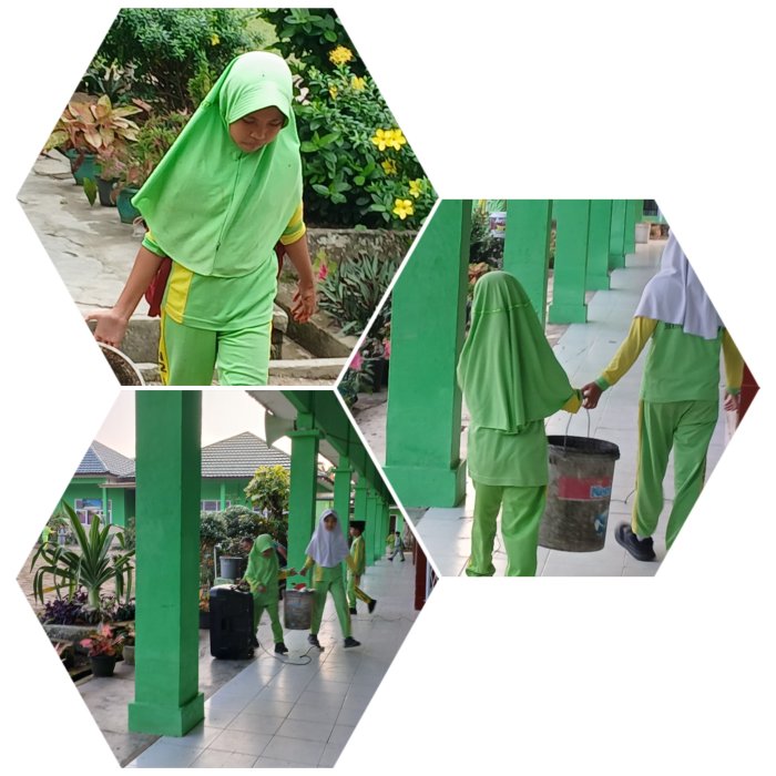 Siswa MIN 2 Muaro Jambi Rutin Punggut Sampah Dan Jaga Kebersihan Madrasah