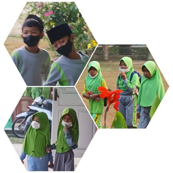 MIN 2 Muaro Jambi Wajibkan Masker Saat Kabut Asap