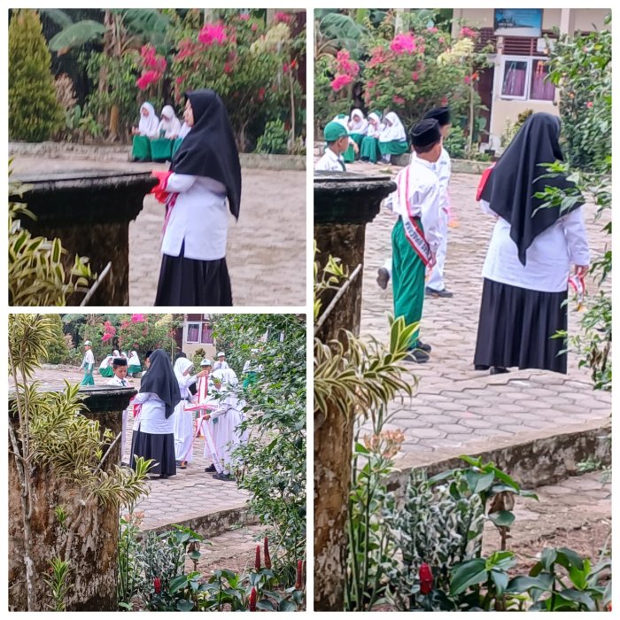 Peran Guru Piket MIN 2 Muaro Jambi dalam Persiapan Upacara