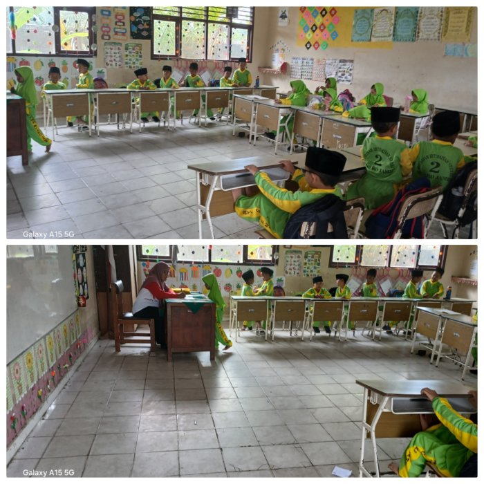 Guru MIN 2 Muaro Jambi Dorong Literasi Siswa Kelas 1B