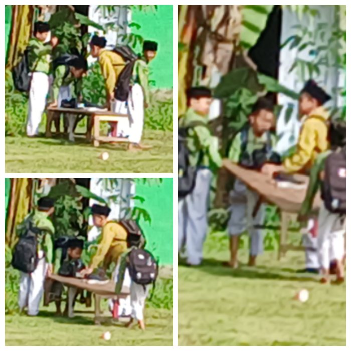 Siswa MIN 2 Muaro Jambi Gotong Royong Sambut Idul adha