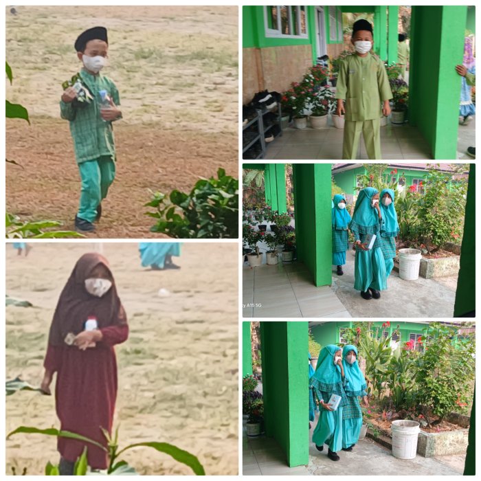 Pakai Masker,Siswa MIN 2 Muaro Jambi Tetap Belajar Tatap Muka Pakai Masker,Siswa MIN 2 Muaro Jambi Tetap Belajar Tatap Muka