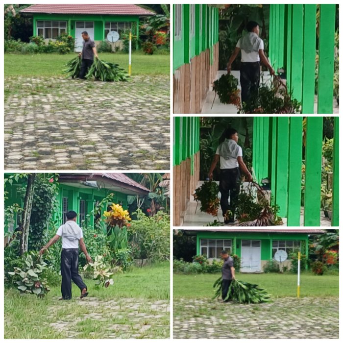Staf dan Petugas Kebersihan Madrasah Tetap Bekerja Saat Libur Staf dan Petugas Kebersihan Madrasah Tetap Bekerja Saat Libur