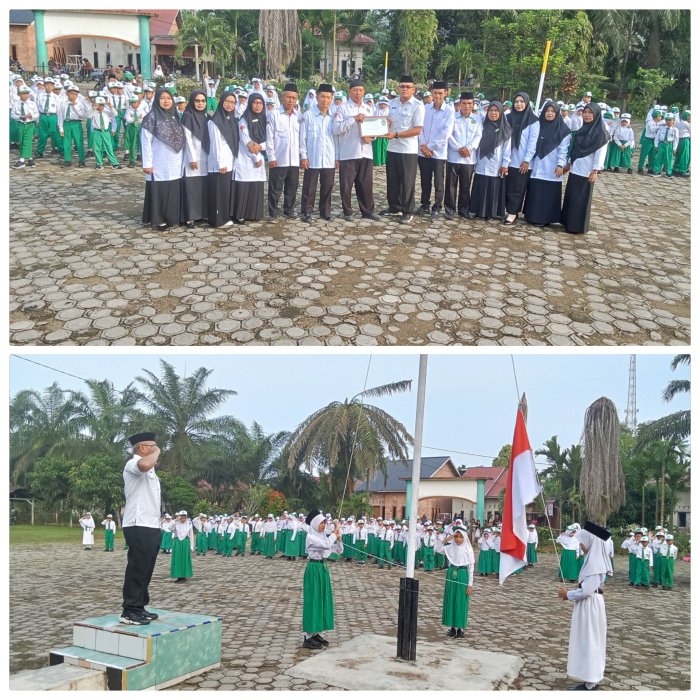 Upacara Hari senin Langsung Di Pimpin oleh Kamad Min 2 Muaro Jambi