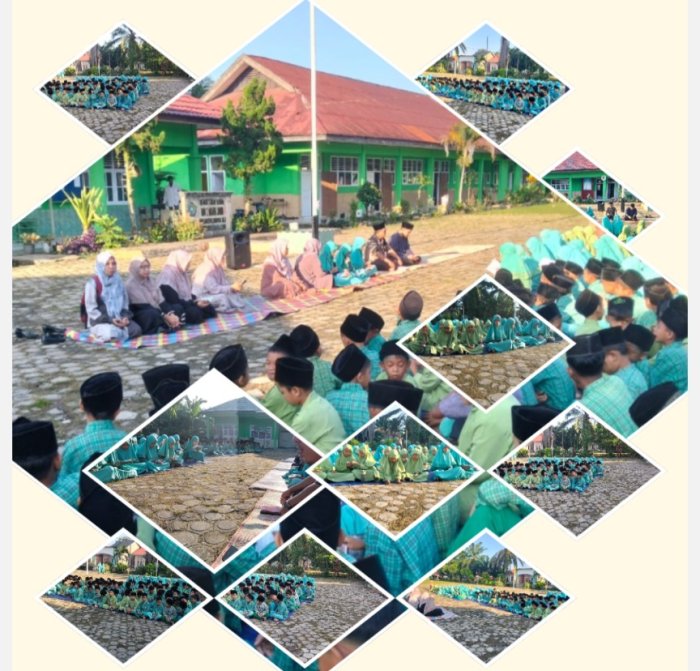 Siswa Kelas 5A MIN 2 Muaro Jambi Pimpin Bacaan Yasin Bersama