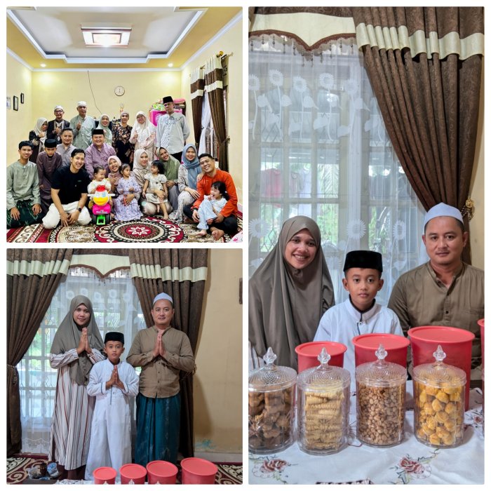 Kebersamaan Keluarga Warnai Lebaran di Rumah Kenzi Athallah