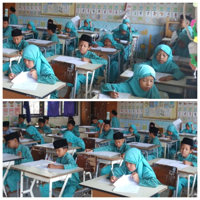 Siswa kelas 6. MIN 2 Muaro Jambi ikuti ujian hari ke-5 Dengan semangat Siswa kelas 6. MIN 2 Muaro Jambi ikuti ujian hari ke-5 Dengan semangat