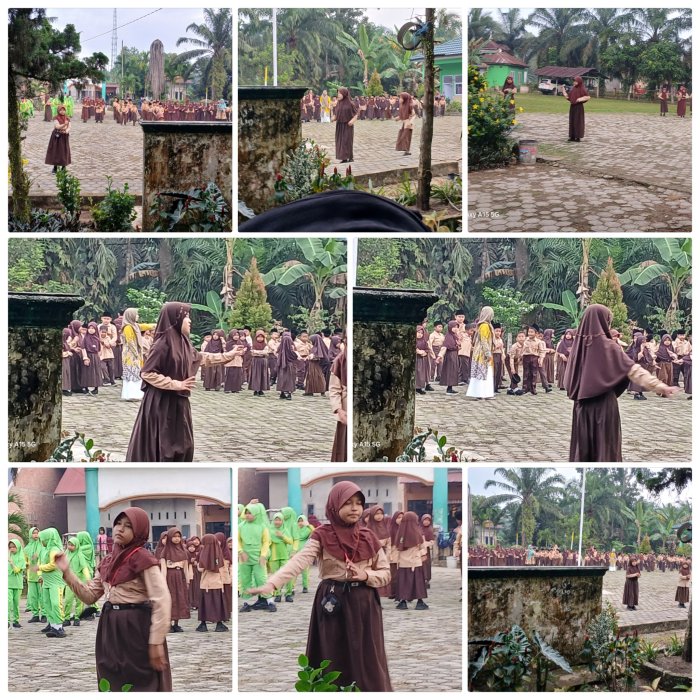 Guru dan Siswa MIN 2 Muaro Jambi bergoyang  Senam  Jago Negeri 
