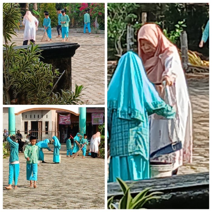 Hamidah Pimpin Gotong Royong di MIN 2 Muaro Jambi