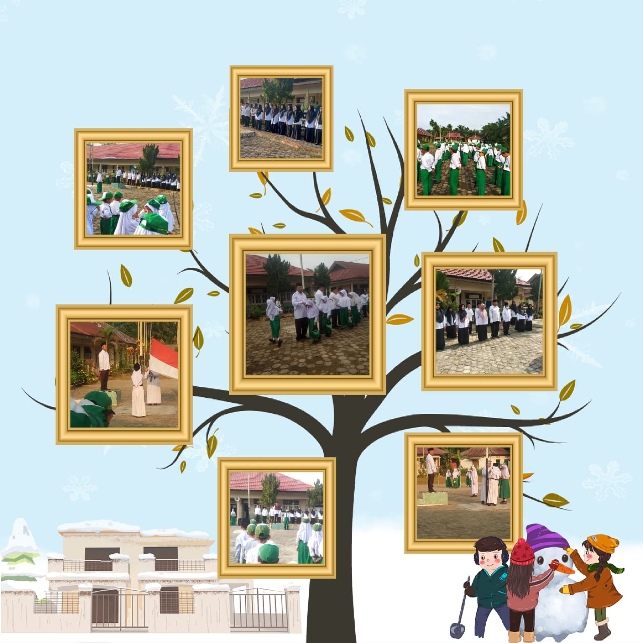 LEWAT UPACARA BENDERA,SISWA MIN 2 MUARO JAMBI DI DIDIK BELAJAR  DISIPLIN .