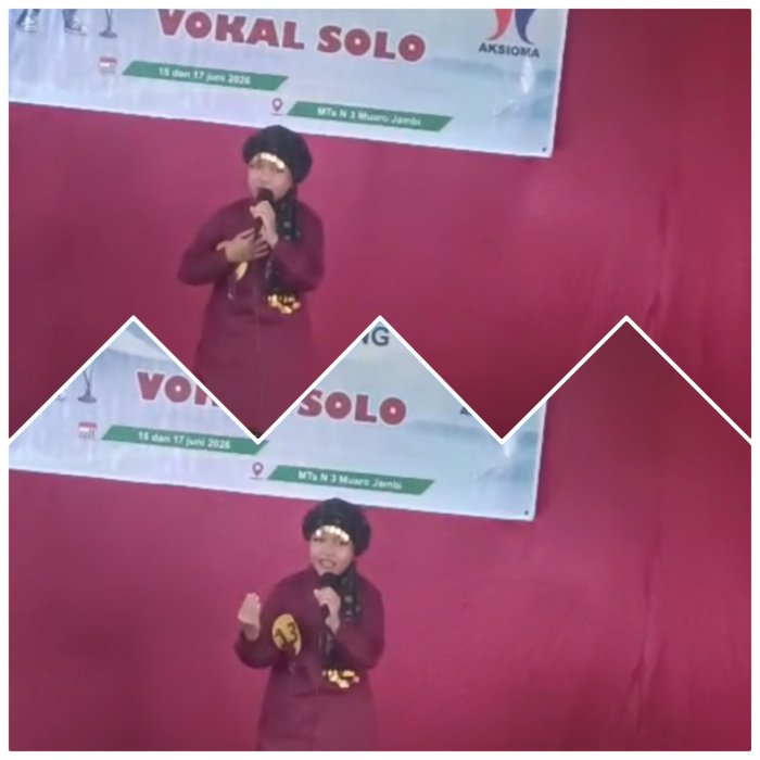 Adzkiya Tampil di cabang lomba  Vokal Solo Wakili MIN 2 Muaro Jambi di Aksioma 2026