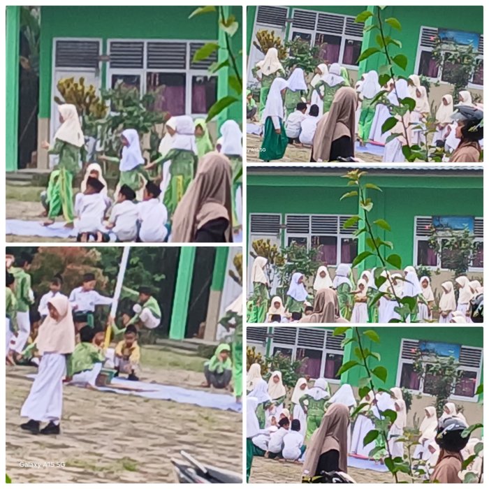 Siswa MIN 2 Muaro Jambi Antusias Latihan Tari Tumbuk Padi