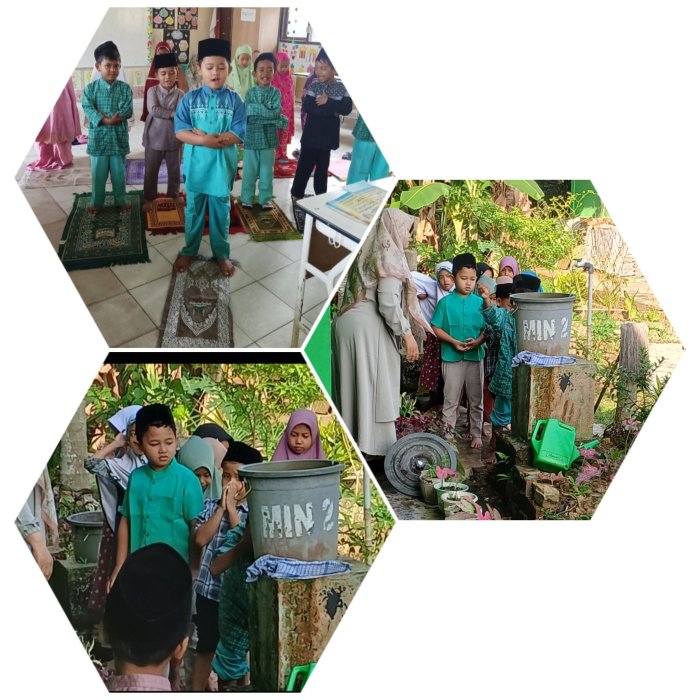Dafa Siswa Kelas 1B Min 2 Muaro Jambi Pimpin Sholat Dhuha di Kelasnya