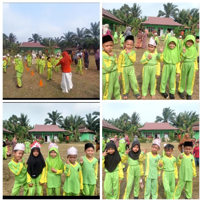 Wali Kelas 2A Dampingi Siswa dalam Lomba  Estafet Gelas