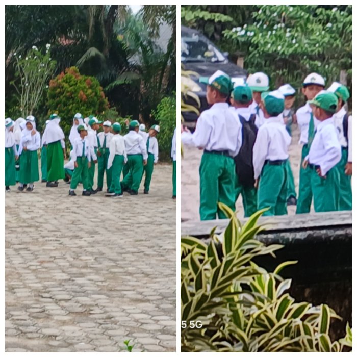 Kegiatan Siswa MIN 2 Muaro Jambi Menjelang Masuk Madrasah
