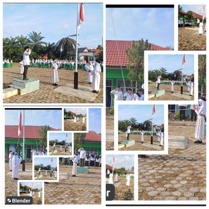 Siswa Kelas 5B MIN 2 Muaro Jambi Sukses Pimpin Upacara Bendera Siswa Kelas 5B MIN 2 Muaro Jambi Sukses Pimpin Upacara Bendera