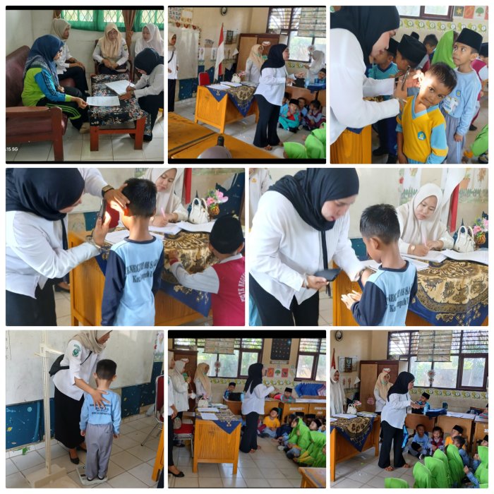 Petugas Puskesmas Periksa Kesehatan Siswa MIN 2 Muaro Jambi
