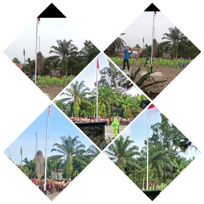 Senam Jago Negeri Berlangsung di Bawa kibaran Bendera Merah Putih