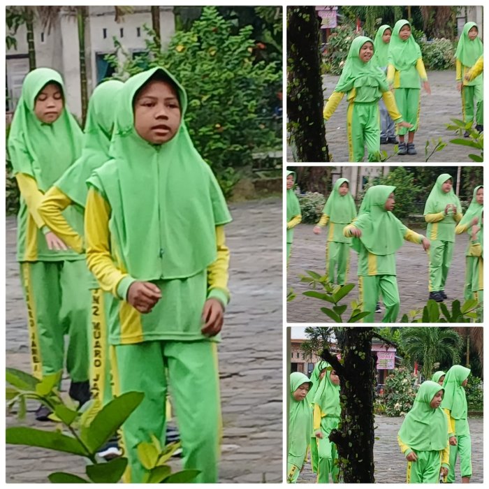 MIN 2 MUARO JAMBI MELAKSANAKAN KEGIATAN OLAHRAGA RUTIN