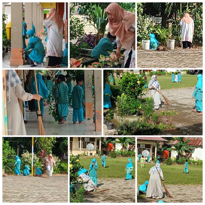 Guru MIN 2 Muaro Jambi Galakkan Kebersihan Sekolah Guru MIN 2 Muaro Jambi Galakkan Kebersihan Sekolah