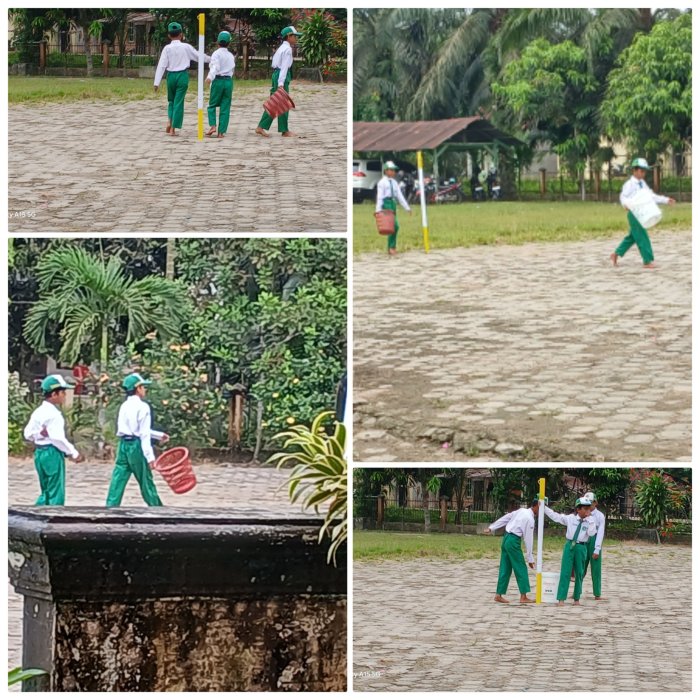 Siswa MIN 2 Muaro Jambi Galakkan Budaya Buang Sampah