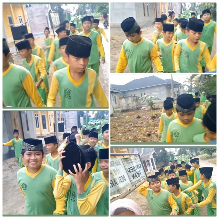 Siswa Min 2 Muaro Jambi  Gelar Jalan Santai Bersama Guru