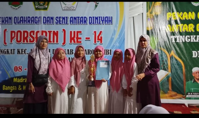 RTS Nur Indah Derani Min 2 Muaro Jambi Raih Juara di Porsadin Kumpeh Ulu