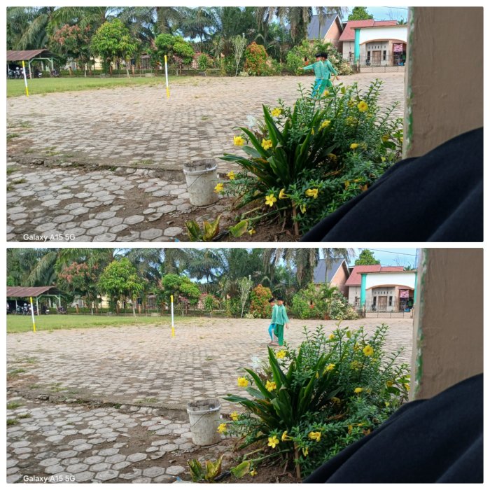 Haikal dan Afif Galang Aksi Bersih Lingkungan di MIN 2 Muaro Jambi