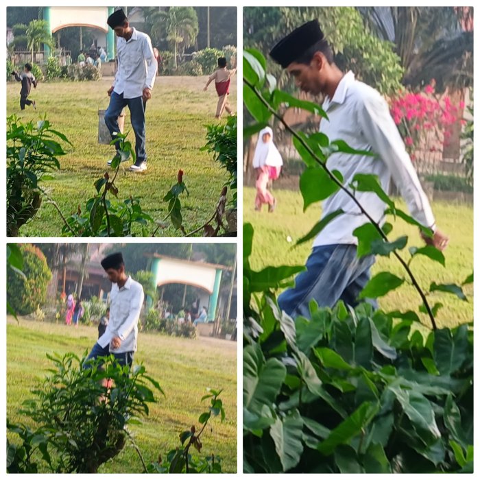 Petugas Outsourcing Buang Sampah Madrasah ke TPA Min 2 Muaro Jambi